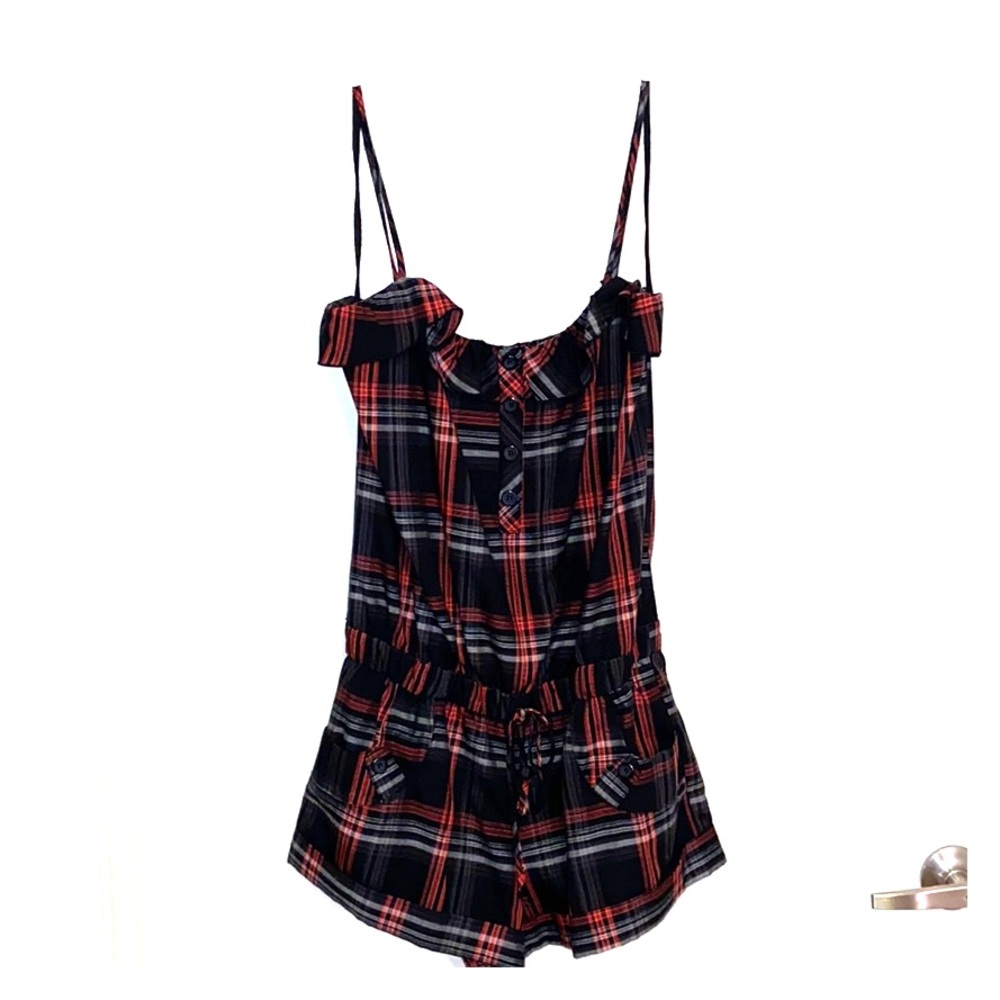 Plaid romper